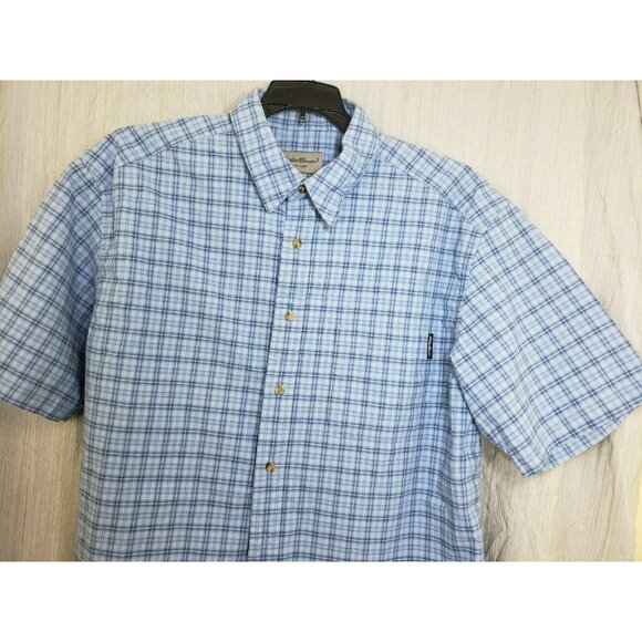 Eddie Bauer Short Sleeve 100% Cotton Button-Down Shirt | Soft & Skin-Friendly - Picture 2 of 9